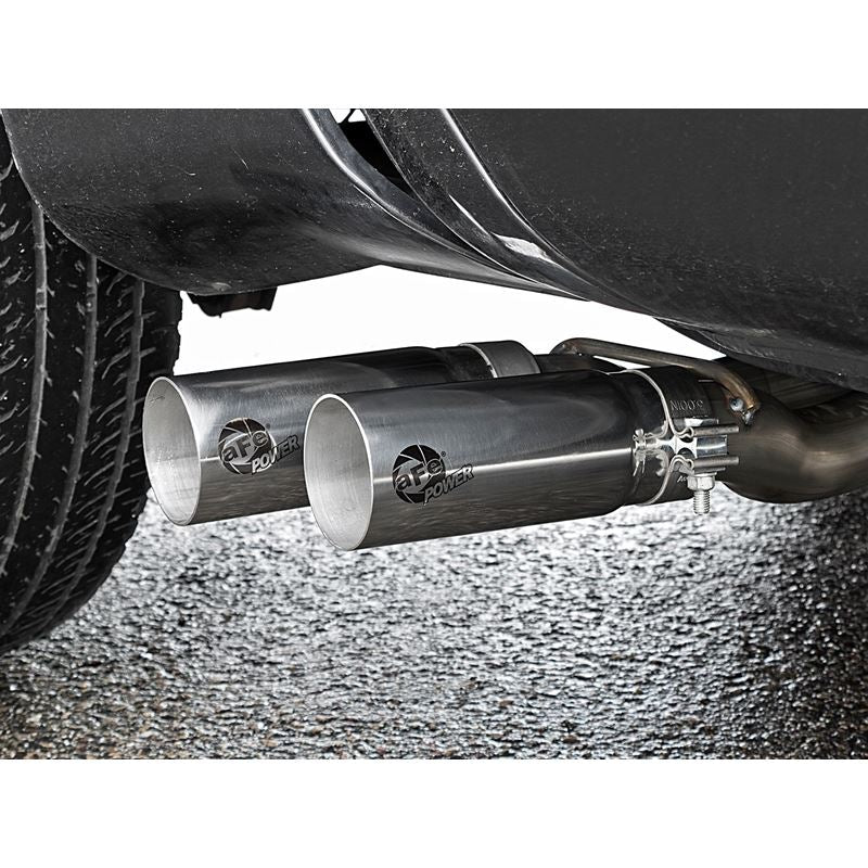 aFe Rebel Series 3 IN 409 Stainless Steel Cat-Back Exhaust System w/Polished Tip (49-46124-P)