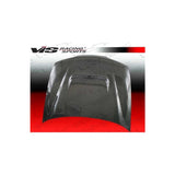 VIS Racing Techno R Style Black Carbon Fiber Hood (94ACITR2DTNR-010C)