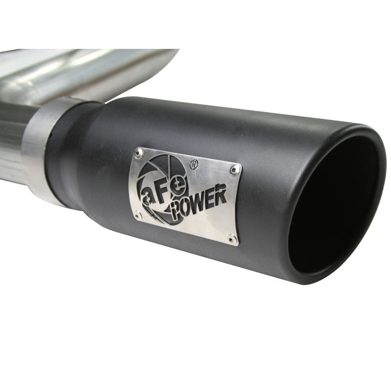 aFe MACH Force-Xp 3 IN 409 Stainless Steel Cat-Back Exhaust System w/Black Tip (49-46006-B)