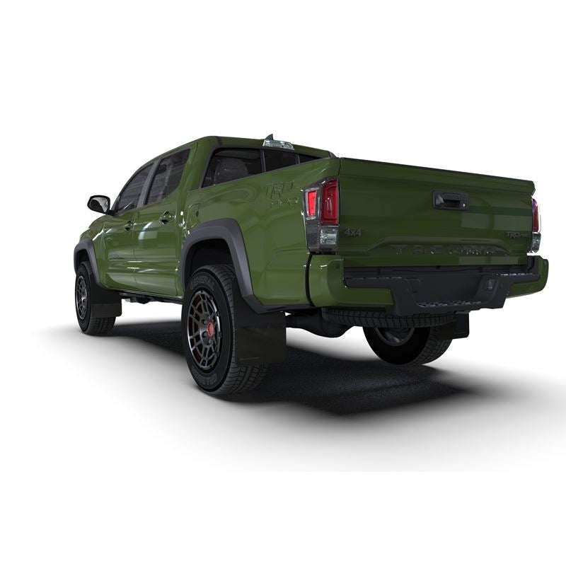 Rally Armor Black Mud Flap/Army Green Logo for 2016-22 Toyota Tacoma SR/SR5/TRD (MF94-BLK-AGN)