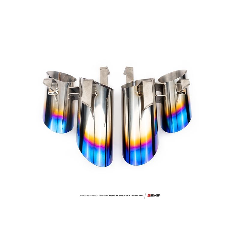 AMS Performance Titanium Exhaust Tips for Lamborghini Huracan 2015-2019 (ALP.22.05.0002-1)