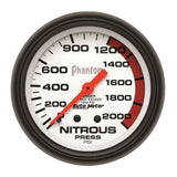 AutoMeter Phantom 66.7mm 0-2000 PSI Mechanical Nitrous Pressure Gauge (5828)