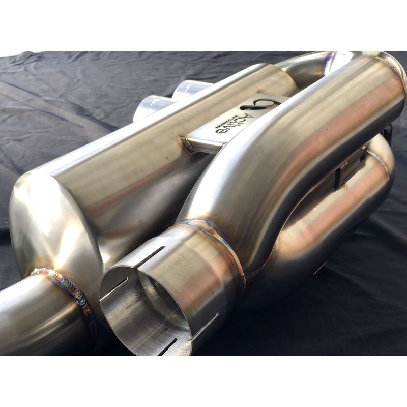 Active Autowerke F8X M3 M4 Signature Exhaust System includes Active F - brace - Carbon Over Black Chrome (11-045CBC)