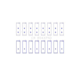 King Engine Bearings Connecting Rod Bearing Set for 1989-2001 Laforza Laforza (CR 804XPND 010)