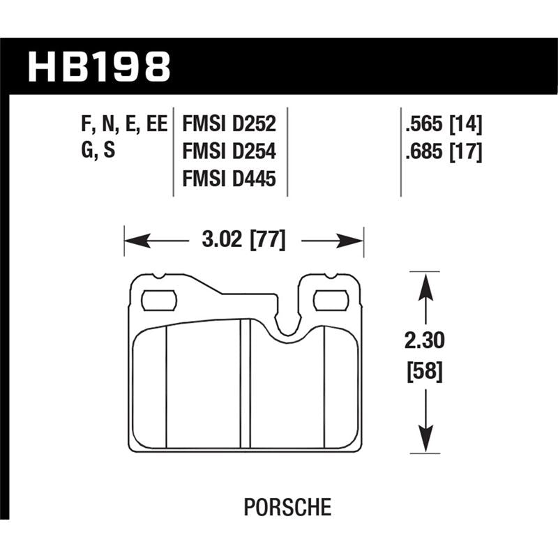 Hawk Performance ER-1 Disc Brake Pad (HB198D.685)