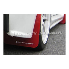 Load image into Gallery viewer, Rally Armor Red Mud Flap/White Logo for 2009-2015 Mitsubishi Lancer (MF8-UR-RD/WH)