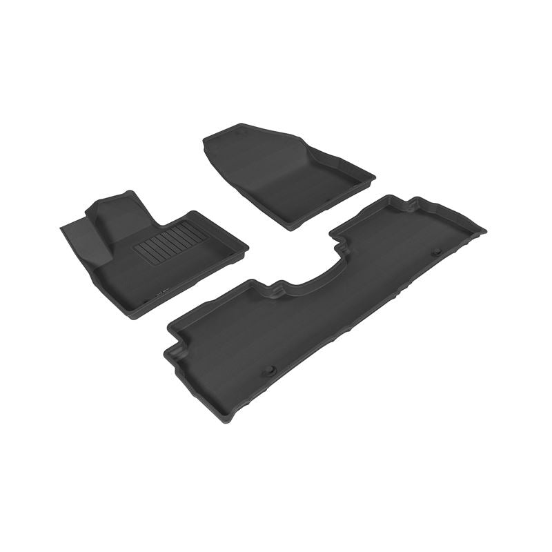 3D Maxpider KAGU Floor Mat, BLACK, 1ST ROW/2ND ROW (L1KA03601509)