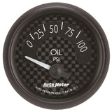 AutoMeter GT Series 52mm Short Sweep Electronic 0-100 psi Oil Pressure (8027)