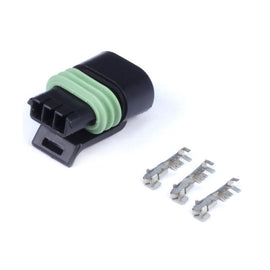 Haltech Plug and Pins Only - Delphi 3 Pin Single Row Flat Coil (HT-030414)