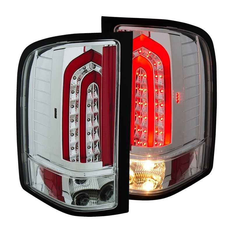 ANZO USA 2007-2013 Chevrolet Silverado 1500 LED Taillights Chrome (321341)