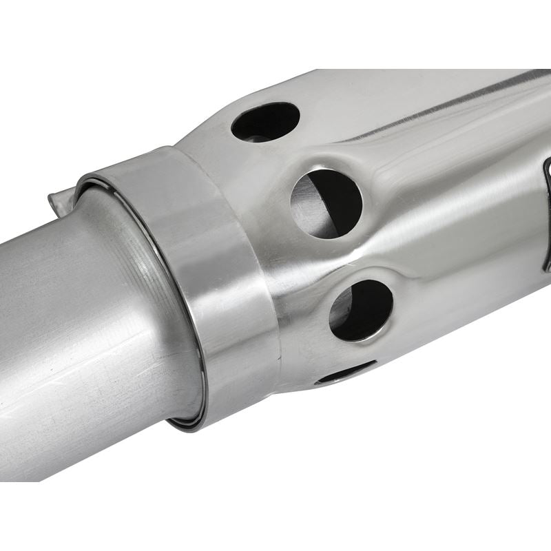 aFe ATLAS 3-1/2 IN Aluminized Steel DPF-Back Exhaust System w/Polished Tip (49-04064-P)