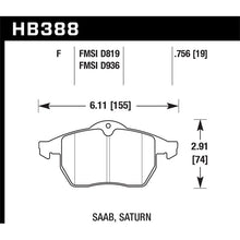 Load image into Gallery viewer, Hawk Performance HPS Brake Pads (HB388F.756)