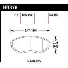 Load image into Gallery viewer, Hawk Performance LTS Brake Pads (HB379Y.626)