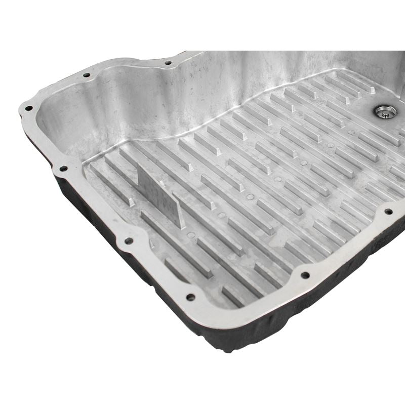 aFe Power Transmission Pan Black w/ Machined Fins (46-70062)