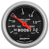 AutoMeter Sport-Comp 52mm 60 cm/Hg-2.0 Kg/Cm2 Mechanical Boost Gauge (3303-J)