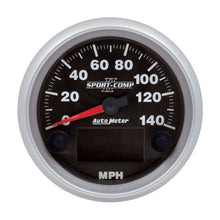 Load image into Gallery viewer, AutoMeter Sport-Comp II 3-3/8in 140MPH SPN 84 Speedometer (880828)