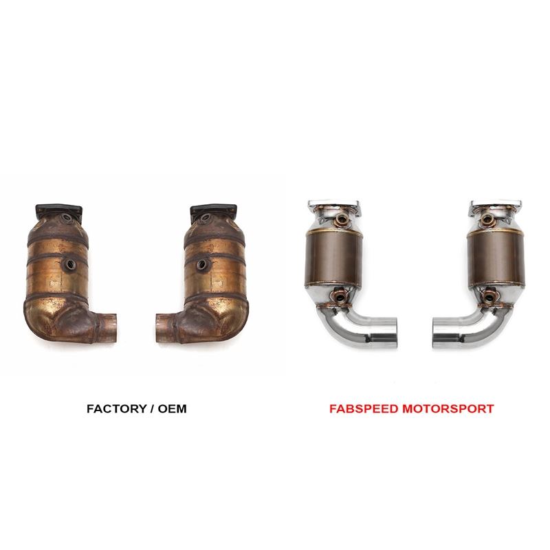 Fabspeed 991 Turbo/Turbo S Sport Catalytic Converters (13-16) (FS.POR.991T.SC)