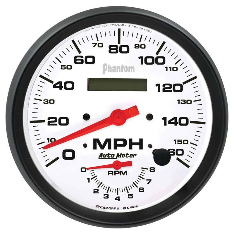 AutoMeter 5" TACH/SPEEDO COMBO 8,000 RPM/160 MPH (5878)