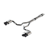 Borla w/Active Exhaust ATAK Cat-Back Exhaust System - CF Tips for 2024 Ford Mustang Dark Horse 5.0L V8 (140965CFBA)