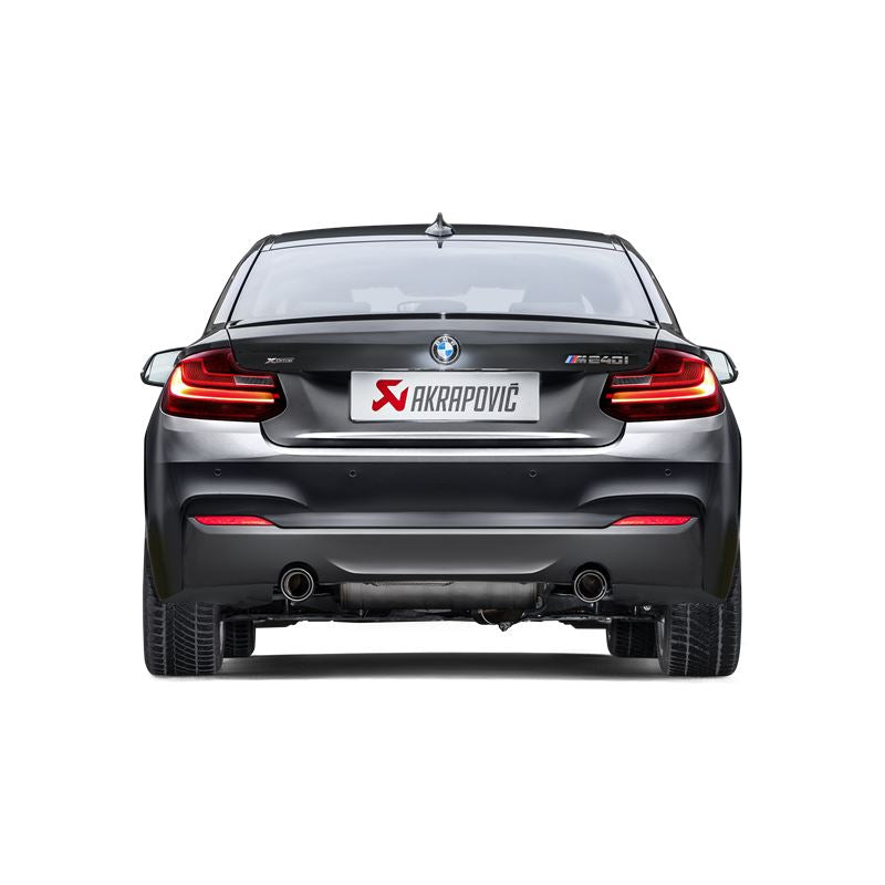 Akrapovic 16-17 BMW M240i (F22 F23) Evolution Line Cat Back (SS) w/Carbon Tips (Req. Link Pipe) (MTP-BM/SS/4H)