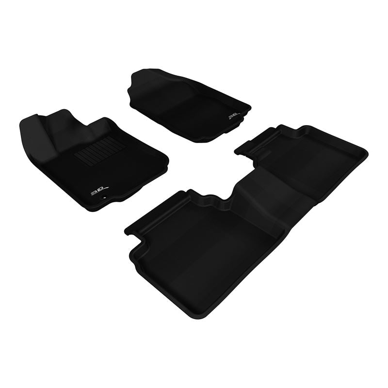 3D Maxpider KAGU Floor Mat, BLACK, 1ST ROW/2ND ROW (L1FR01301509)