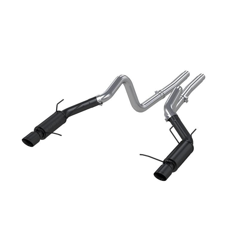 MBRP Exhaust 3in. Cat Back Dual Split Rear Race Version 4in. tips Black (S7264BLK)