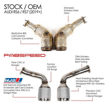 Load image into Gallery viewer, Fabspeed Audi RS6 / RS7 (C8) Sport Cat Downpipes (19+) (FS.AUD.RSXC8.SC)