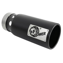 Load image into Gallery viewer, aFe SATURN 4S 409 Stainless Steel Clamp-on Exhaust Tip Black Right Side Exit (49T40501-B122)