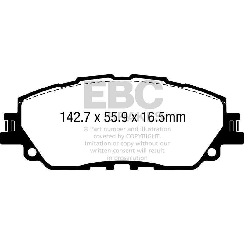 EBC Greenstuff 2000 Series Sport Brake Pads (DP22378)