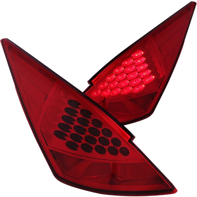 ANZO USA 2003-2005 Nissan 350Z LED Taillights Red (321083)