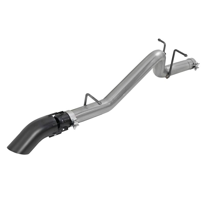 aFe Large Bore-HD 3 IN 409 Stainless Steel Cat-Back Exhaust System w/ Black Tip (49-44100-B)