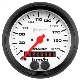 AutoMeter Phantom 3-3/8in. 0-225KM/H (GPS) Speedometer Gauge (5880-M)