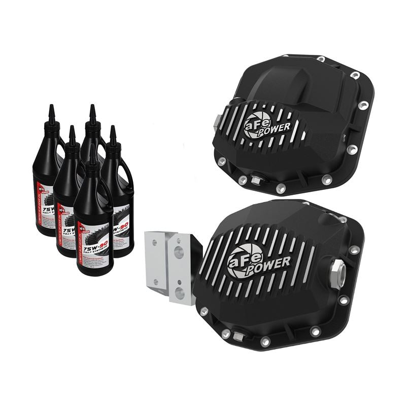 aFe Pro Series Differential Covers Black w/ Gear Oil (Dana M210 and M220) (46-7119AB)