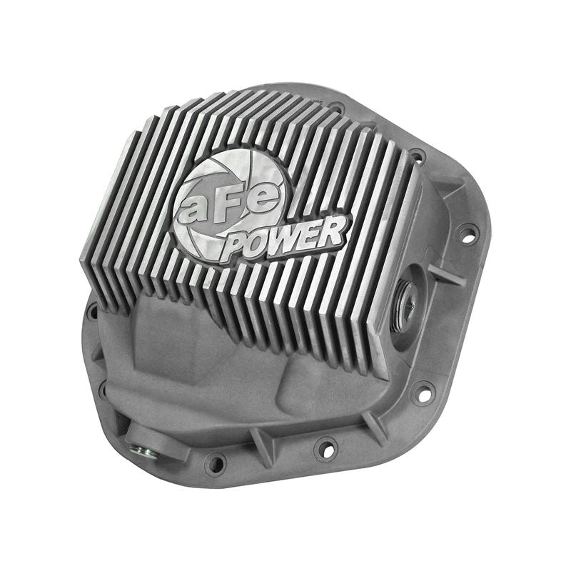 aFe Street Series Front Differential Cover Raw w/ Machined Fins (46-70080)