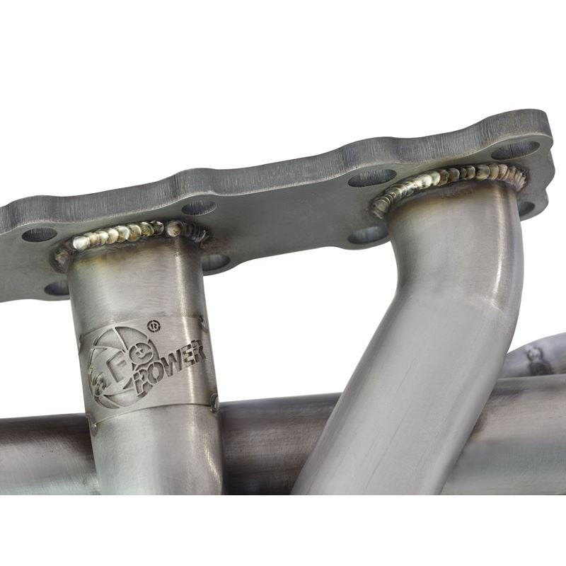 aFe Twisted Steel 409 Stainless Steel Shorty Header (48-36103)