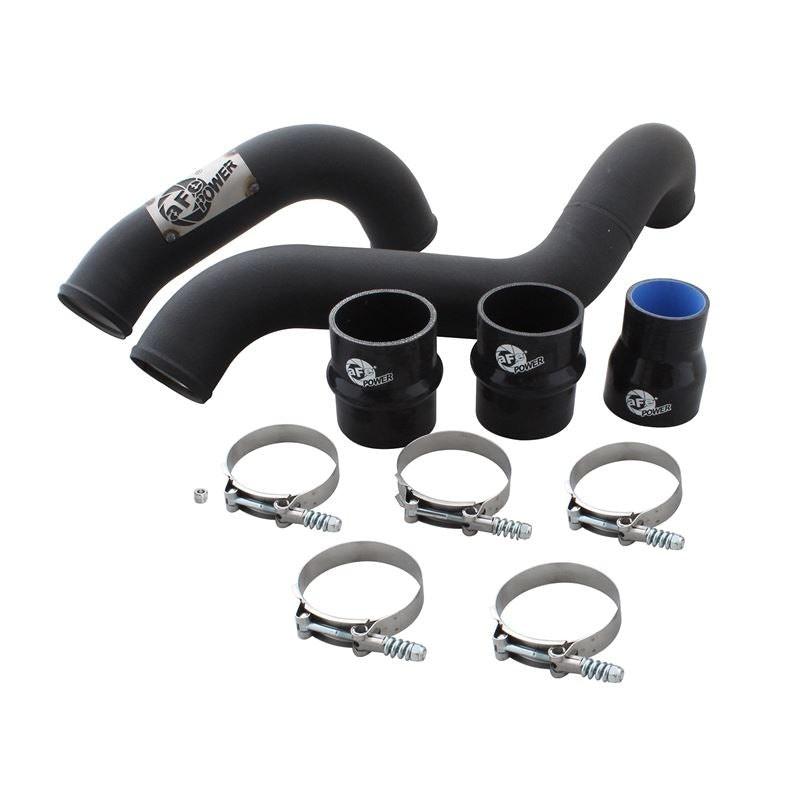 aFe BladeRunner 3 IN Aluminum Hot Charge Pipe Black (46-20119)