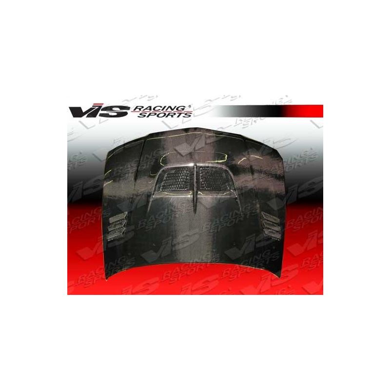 VIS Racing Cyber Style Black Carbon Fiber Hood (97MTMIR4DJCY-010C)