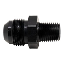 Load image into Gallery viewer, DeatschWerks 8AN Male Flare to 1/4in Male NPT Adapter - Anodized Matte Black(6-02-0904-B)