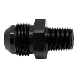 DeatschWerks 8AN Male Flare to 1/4in Male NPT Adapter - Anodized Matte Black(6-02-0904-B)