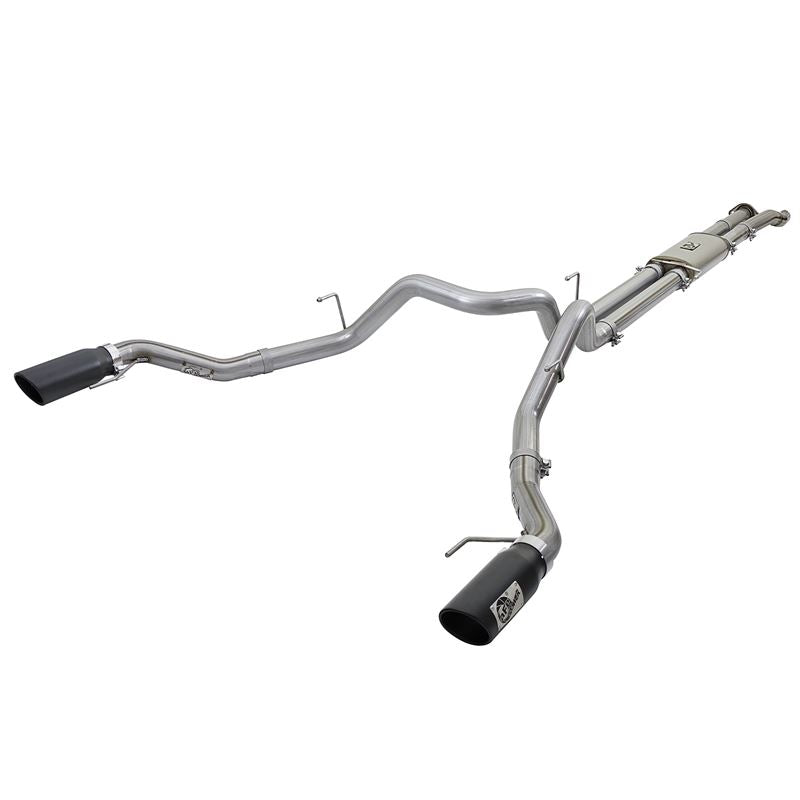 aFe MACH Force-Xp 3 IN 409 Stainless Steel Cat-Back Exhaust System w/Black Tip (49-43045-B)