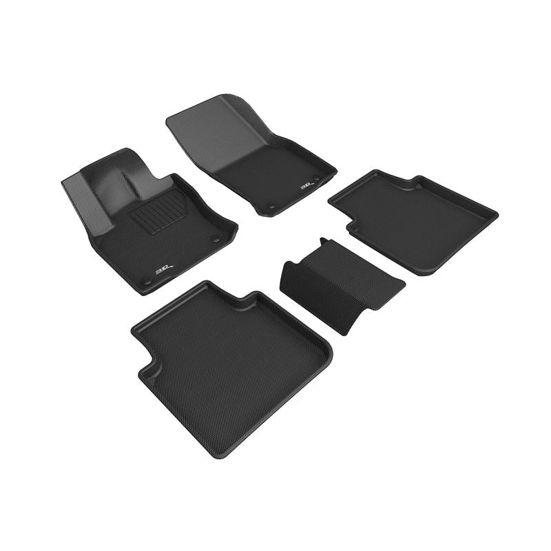 3D Maxpider KAGU Floor Mat, BLACK, 1ST ROW/2ND ROW (L1VW10601509)