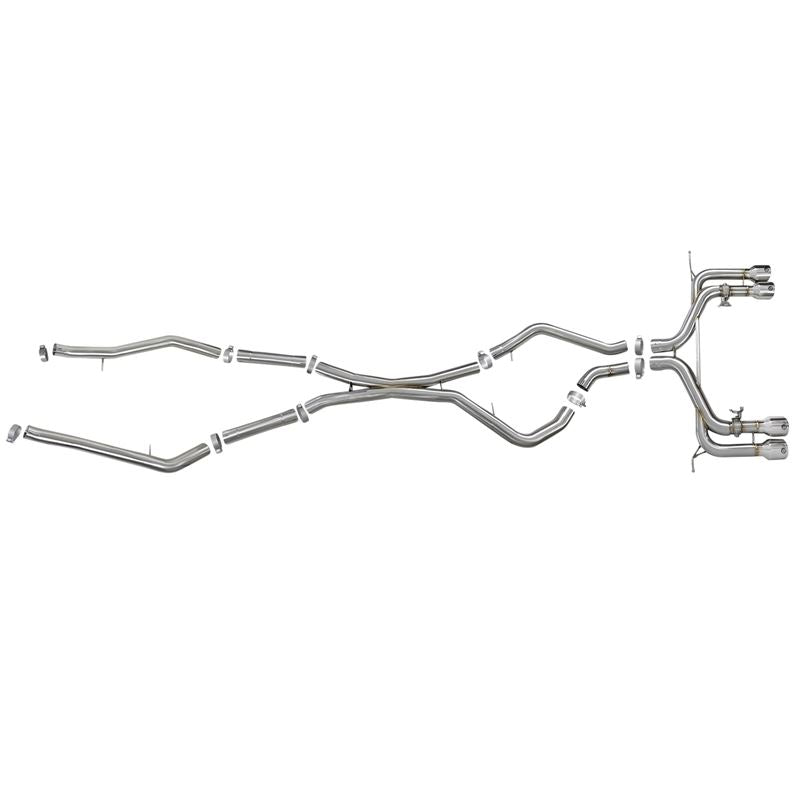 aFe MACH Force-XP 3-1/2 IN 304 Stainless Steel Cat-Back Exhaust w/ Polished Tip (49-36342-P)