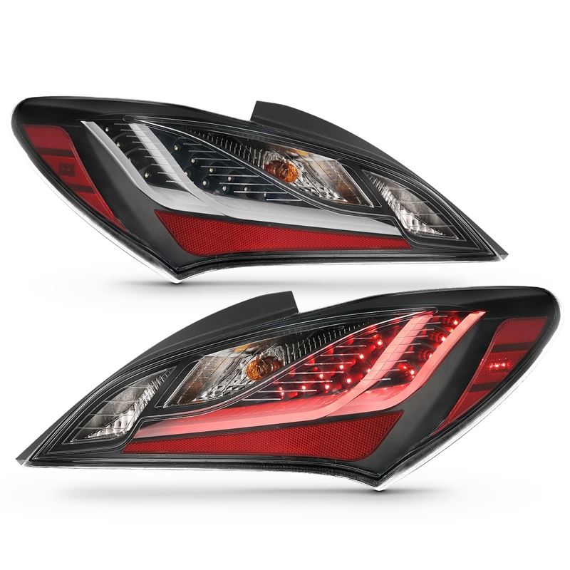 ANZO USA Tail Light Assembly LED Black Housing Dark Smoke Lens Pair (321347)