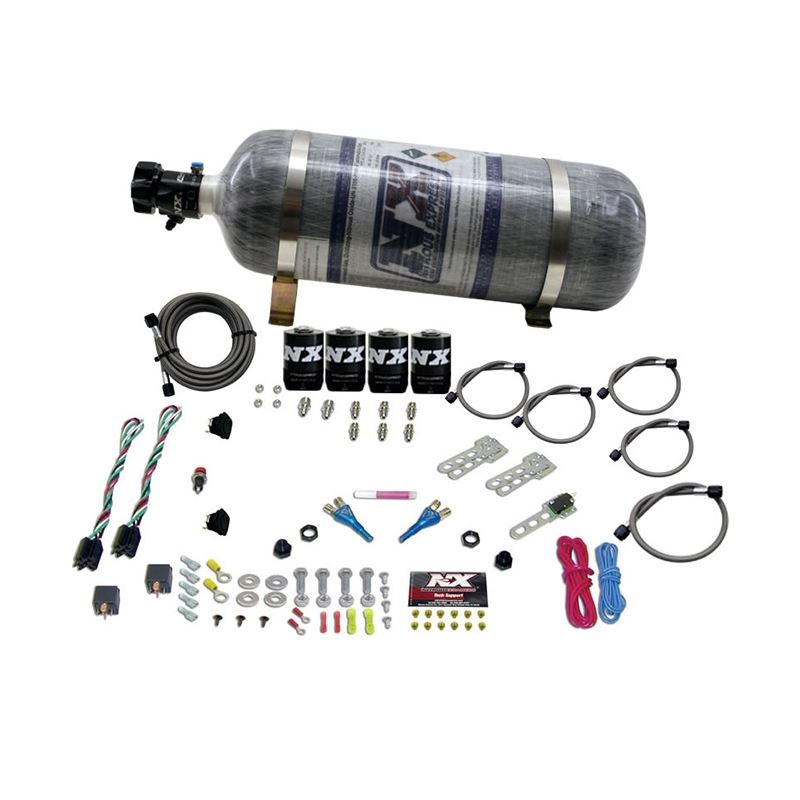 Nitrous Express GM EFI Dual Stage Nitrous Kit (50-150HP x 2) w/Composite Bottle (20224-12)