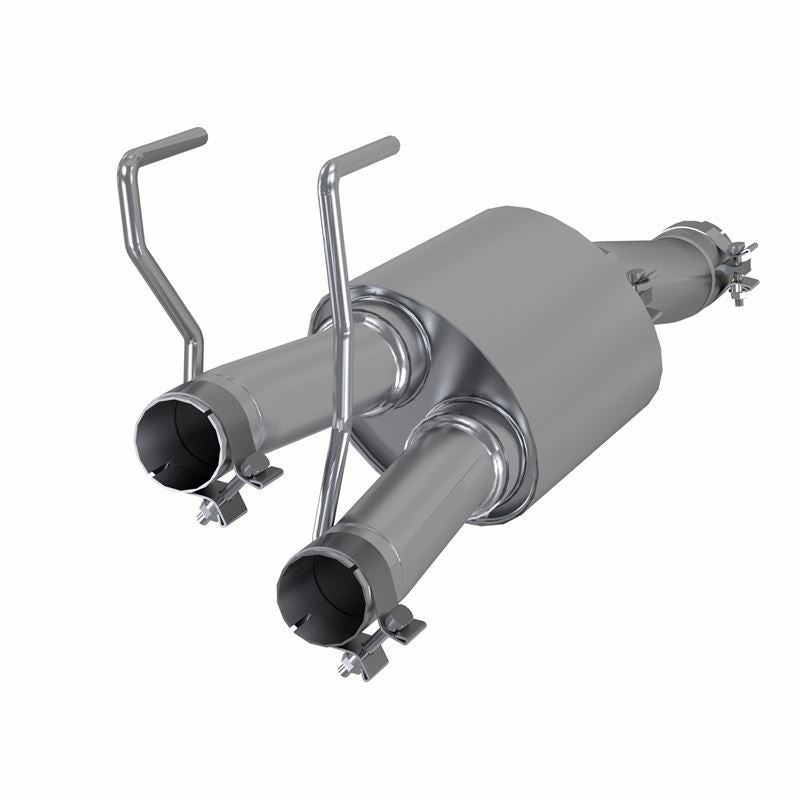 MBRP Exhaust 3" Single in 2.25"" Dual Out Muffler Replacement, High-Flow , T409 Stainless Steel" (S5141409)