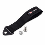 Blox Racing Universal Tow Strap with Blox Racing Logo- Black (BXAP-00034-BK)