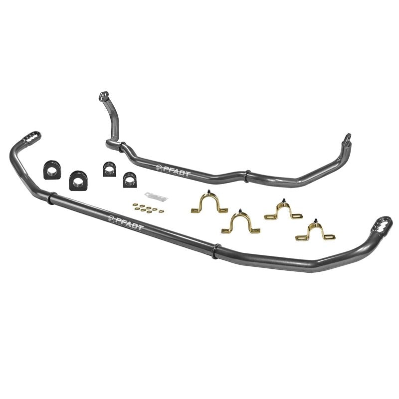 aFe PFADT Series Front and Rear Sway Bar Set (440-402001-G)