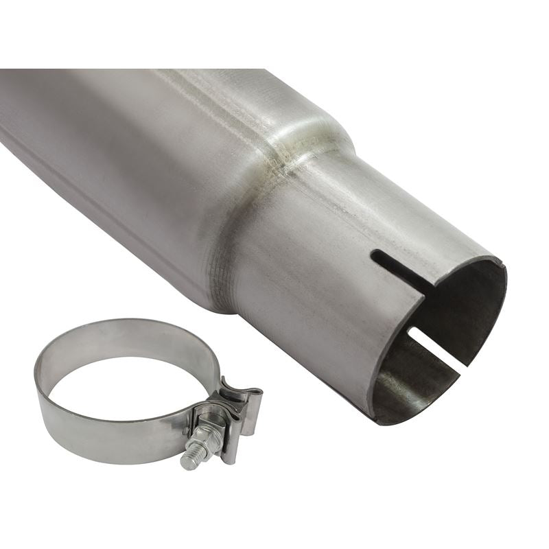 aFe Large Bore-HD 3-1/2in 409 Stainless Steel DPF-Back Exhaust System w/Black Tip (49-44064-B)