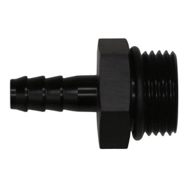 DeatschWerks 10AN ORB Male to 5/16in Male Triple Barb Fitting (Incl O-Ring) - Anodized Matte Black(6-02-0516-B)
