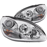 ANZO USA 2000-2005 Mercedes Benz S Class W220 Projector Headlights Chrome (121092)